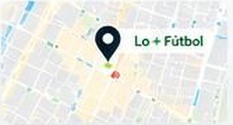 Mapa con la ubicación de Lo + Fútbol